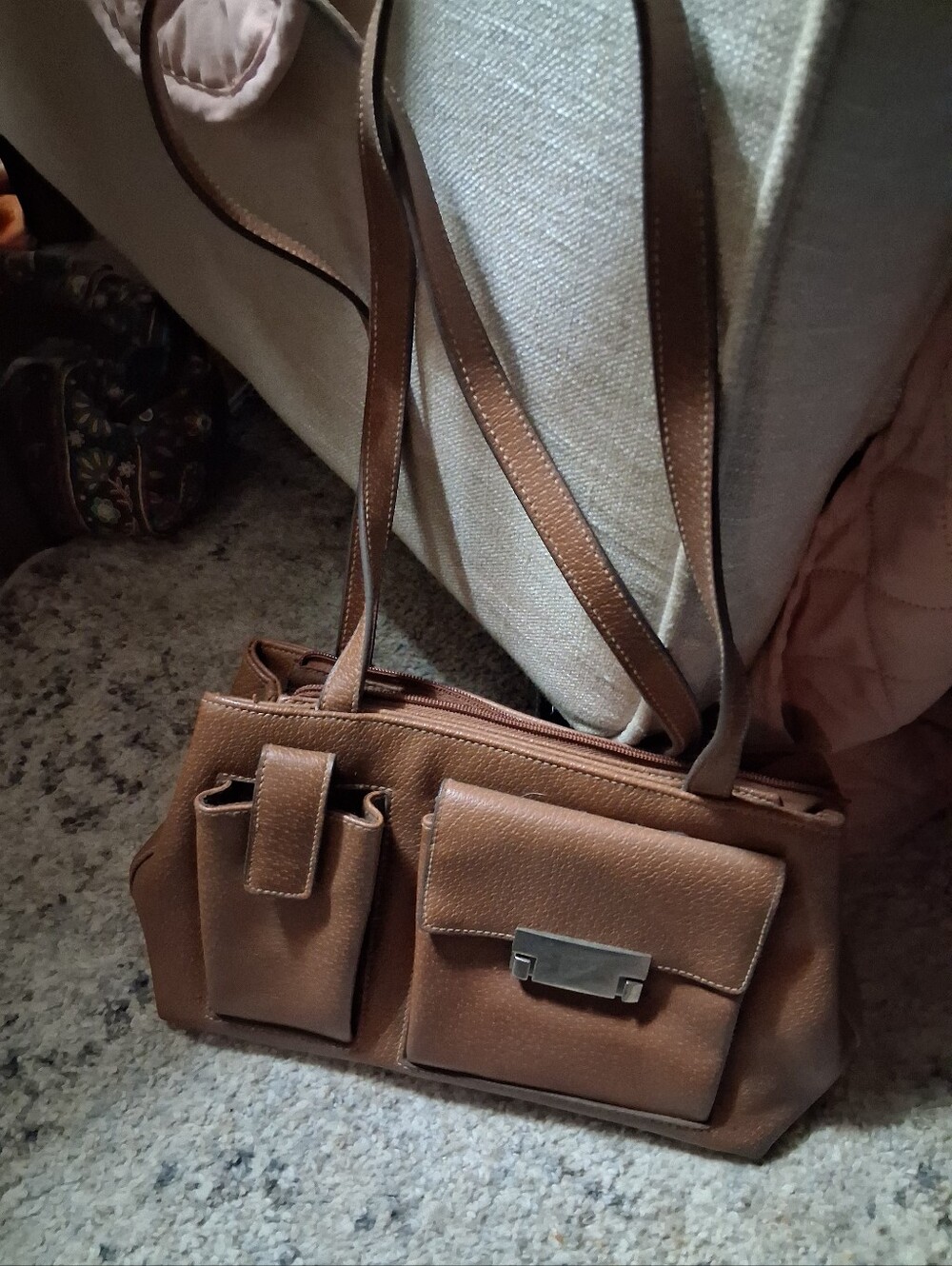 Classic Brown Women's Shoulder Bag - Versatile Everyday Tote